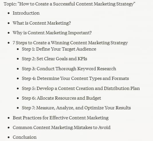 create content marketing strategy